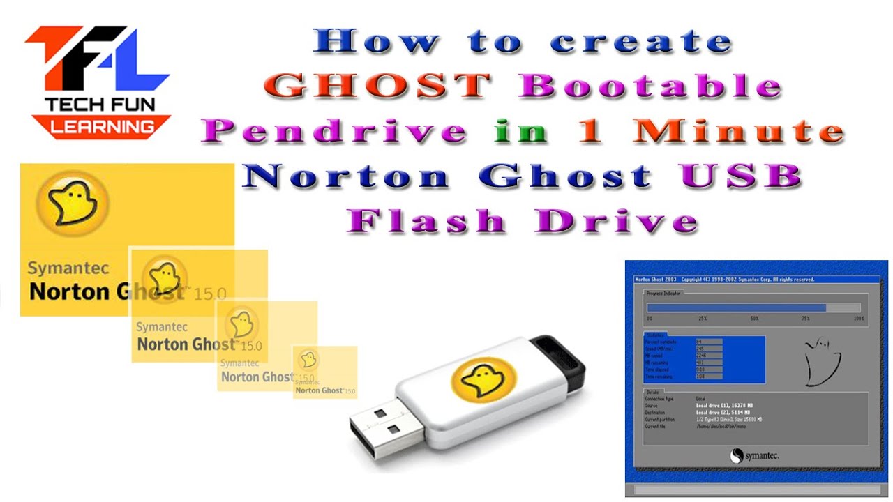 creating norton ghost bootable usb